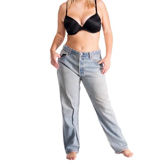 Vintage 1999 Levi 501 Distressed Light Wash Jeans 36x30 - Picture 3 of 10